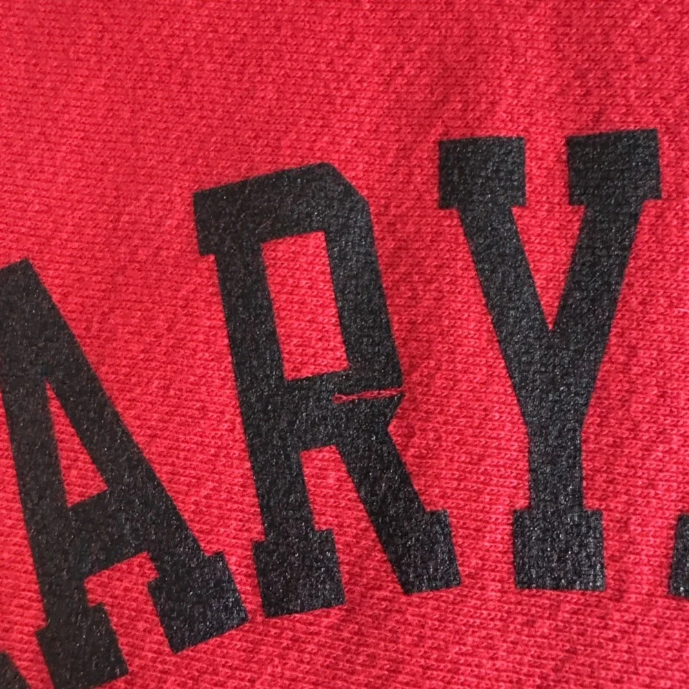 Vintage Champion University Of Maryland Crewneck‎ Sweatshirt Pullover Red Sz M